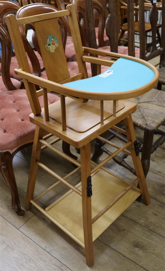 A Mabel Lucie Attwell childs high chair